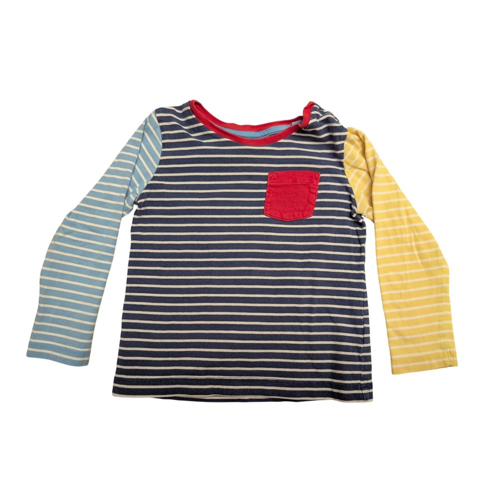 Baby Boden Striped Colorblock Long Sleeve T-Shirt 18-24M Casual Nautical
